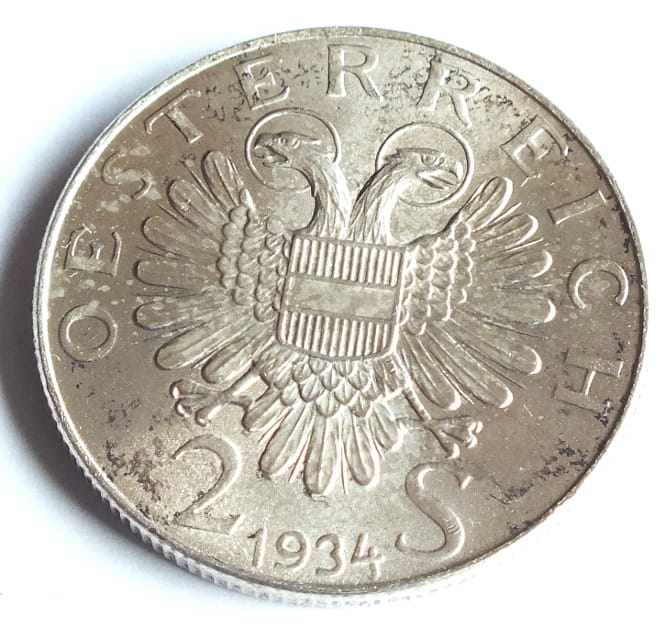 2 Schillingi Engelbert Dollfuss 1934