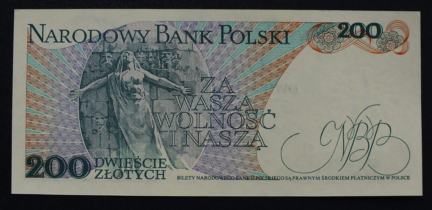 200 zł Jarosław DĄBROWSKI 1979 UNC