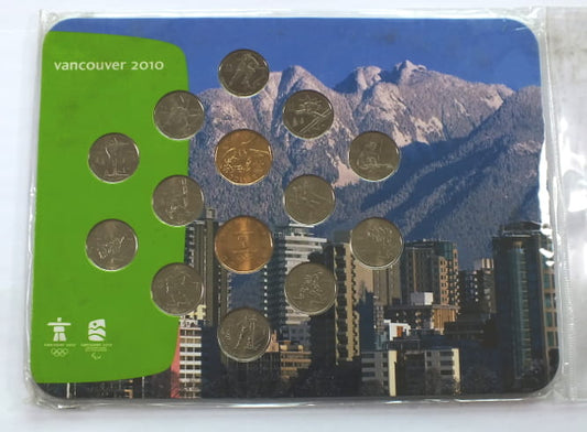Zestaw 14 monet VANCOUVER 2010 - Kanada