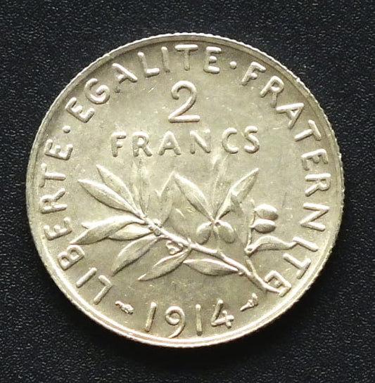 2 franki Francja (1898-1920) 10 g - Ag 835