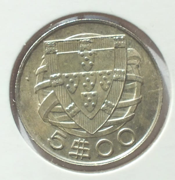 5 Escudos 1948 - Portugalia