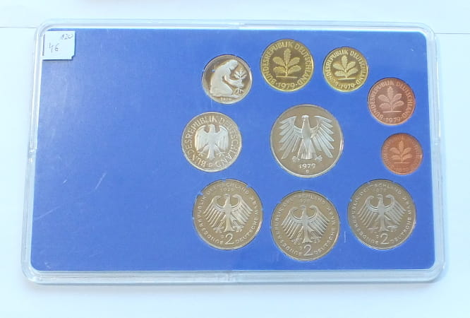 Set NIEMCY 10 monet PROOF 1979 D