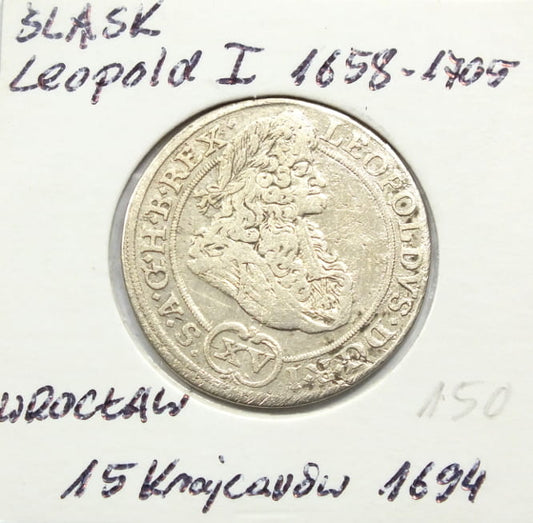 15 krajcarów 1694 Leopold I - ALEGAN FV