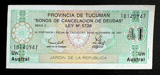 1 Austral - Argentyna Provincia de Tucuman