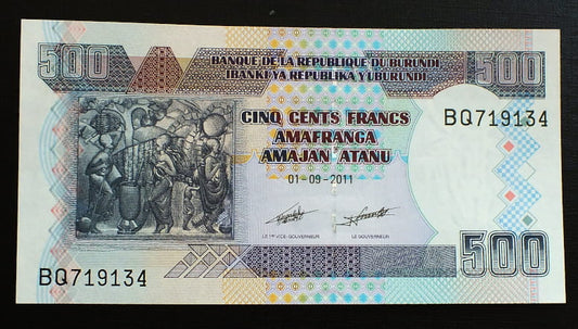 500 franków - Burundi