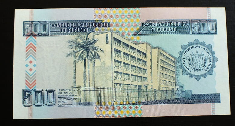 500 francs - Burundi