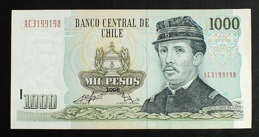 1000 Pesos - Chile r. 2008