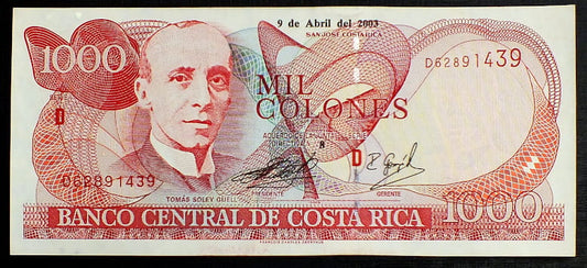 1000 Colones - Kostaryka 2003 r.