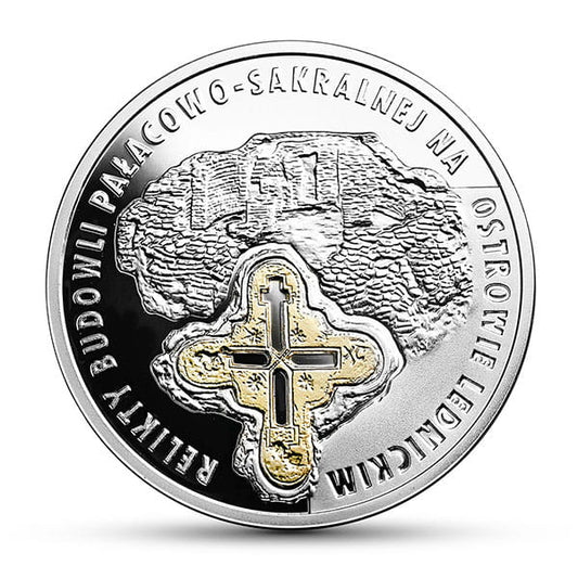 20 zł Relikty budowli pałacowo-sakralnej na Ostrowie Lednickim