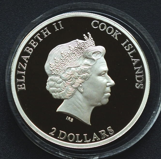 2 dolary Dzik - Wild Boat - 1/2 OZ Cook Islands 2014 r.