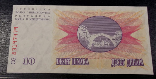 10 dinara BOŚNIA I HERCEGOWINA