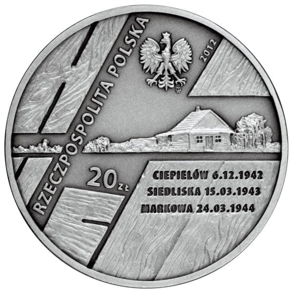 20 zł Polacy ratujący Żydów – rodzina Ulmów, Kowalskich, Baranków