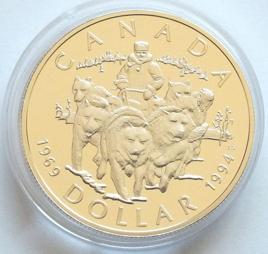 1 dolar Sanie z psim zaprzęgiem - Kanada