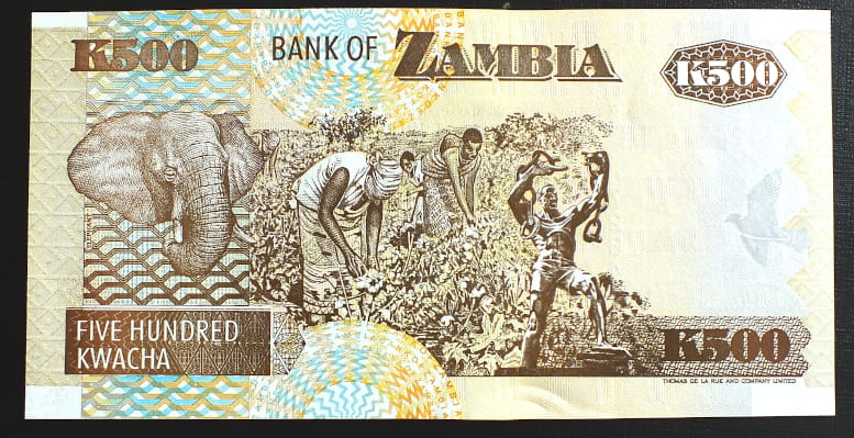 500 Kwacha - Zambia 1992 r.