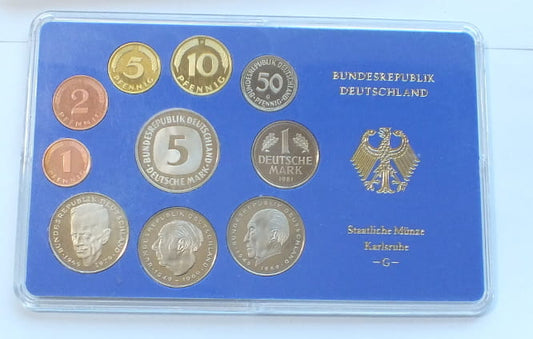 Set NIEMCY 10 monet PROOF 1981 G