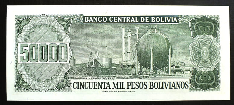 50000 Pesos - Boliwia 1984 r.