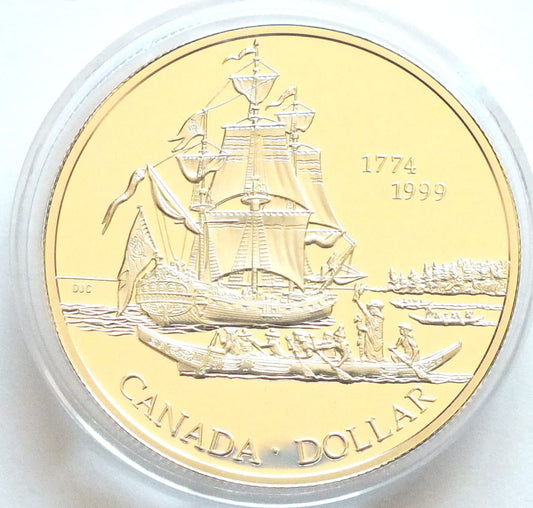 1 dolar Statek i trzy łodzie - Kanada