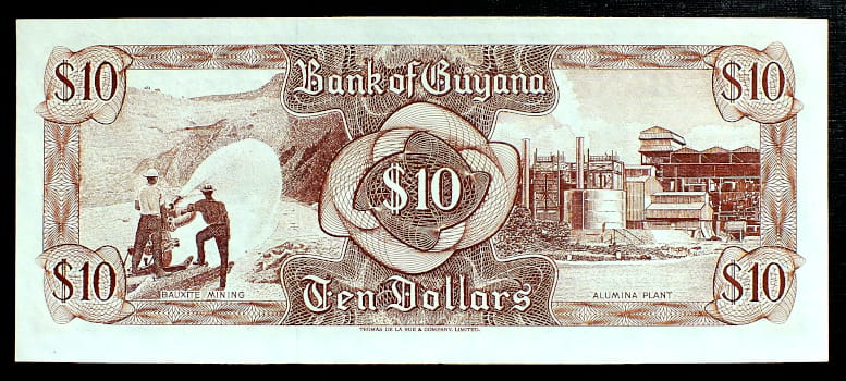 10 Dolarów - Gujana