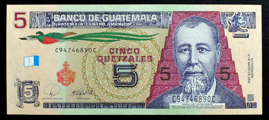 5 Quetzales - Gwatemala 2008 r.