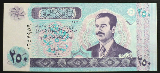 250 Dinarów - Irak 2002 r.