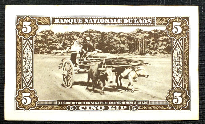 5 Kip - Laos 1957 r.