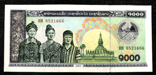 1000 Kip - Laos 1998 r.