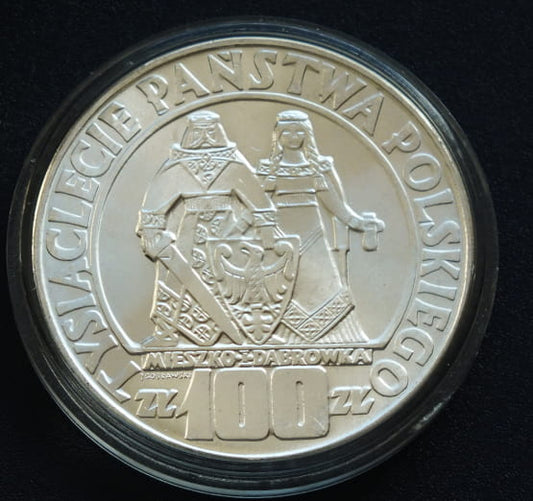 100 zł Mieszko i dąbrówka 1966