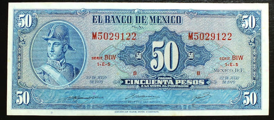 50 Pesos - Meksyk 1970 r.