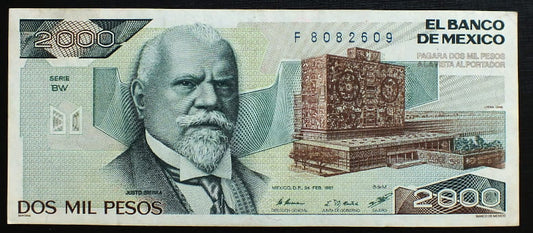 2000 Pesos - Meksyk