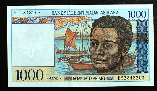 1000 Franków Madagaskar 1994 r.