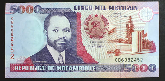 50000 Meticais - Mozambik 1991 r.