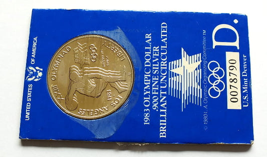 1 USD 1983 Olimpic Dollar D - UNC w blistrze