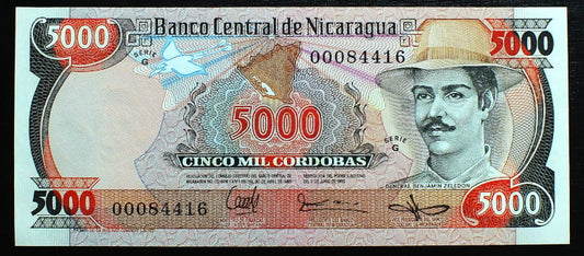 5000 Cordobas - Nikaragua