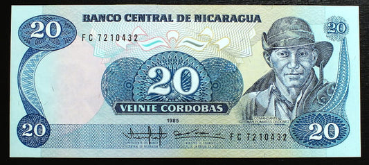 20 Cordobas - Nikaragua 1985 r.