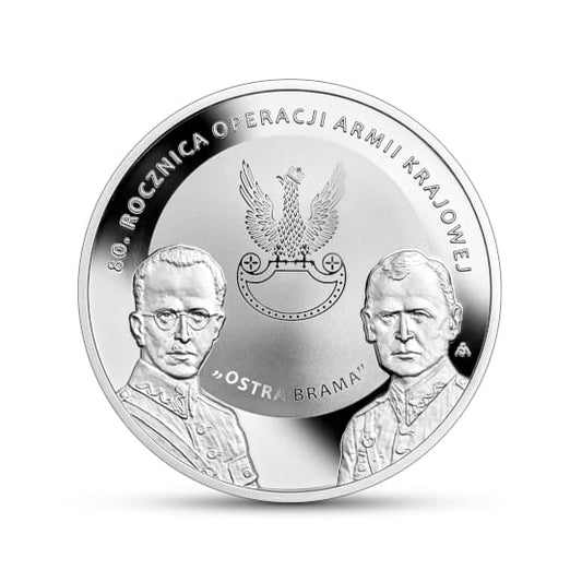 Moneta 10 zł 80. rocznica operacji Armii Krajowej „Ostra Brama”
