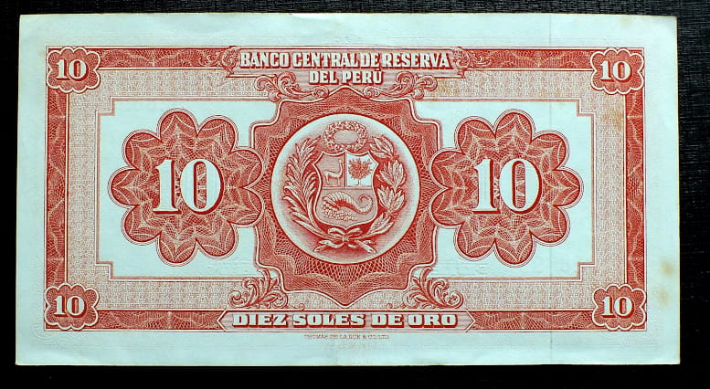 10 Soles de Oro - Peru 1956 r.