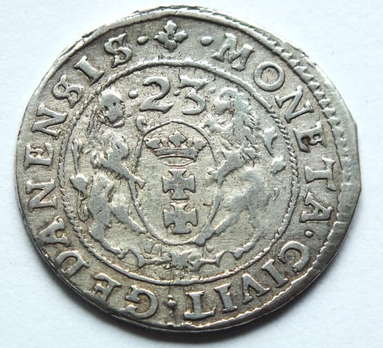 Ort gdanski 1623 Waza III