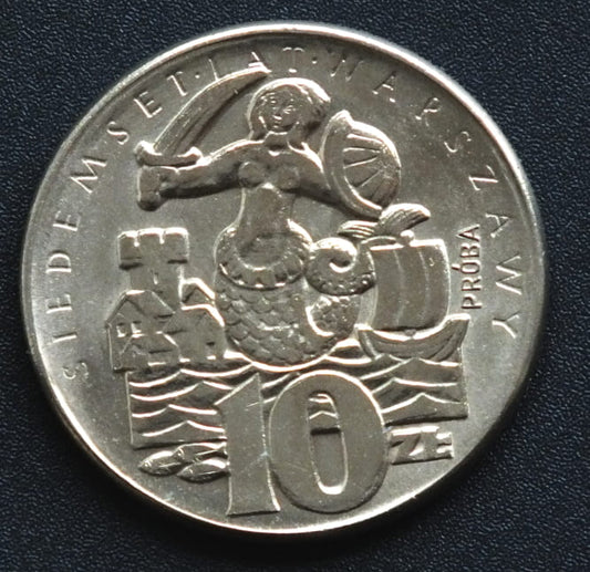 10 zł 700 lat Warszawy - Próba