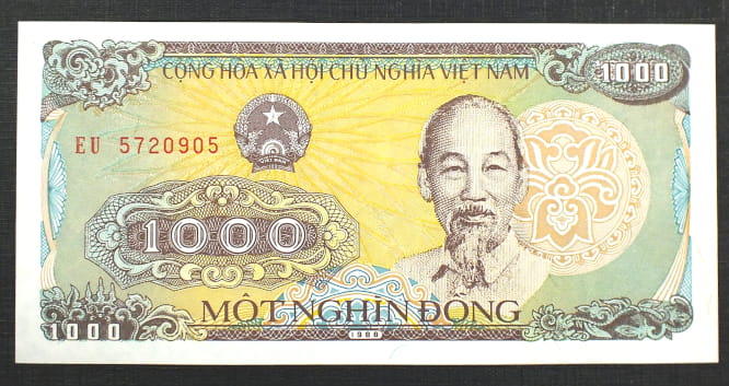 1000 Dong - Wietnam 1988 r.