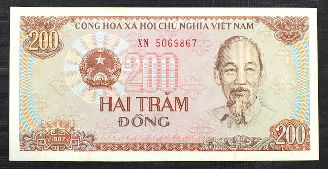 200 Dong - Wietnam 1987 r.