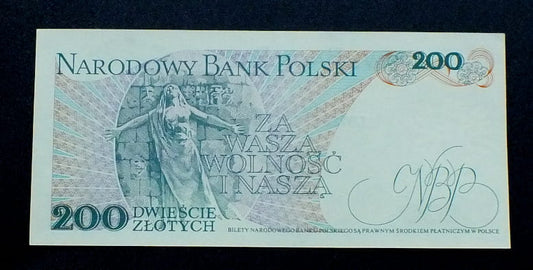200 zł Jarosław DĄBROWSKI 1982 UNC