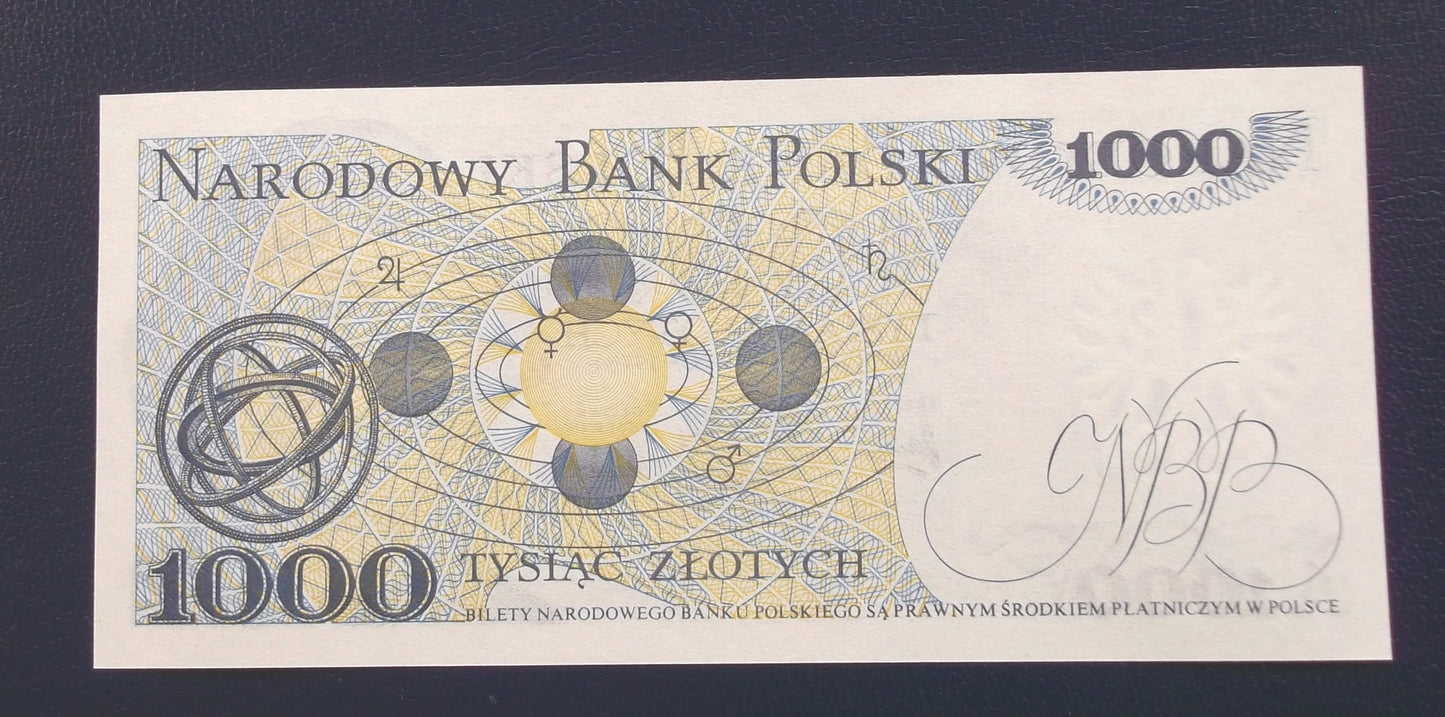 1000 zł Mikołaj KOPERNIK 1975 UNC