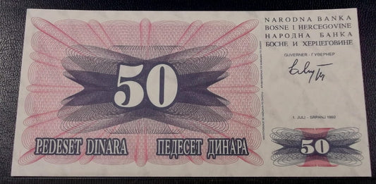 50 dinarów BOŚNIA I HERCEGOWINA