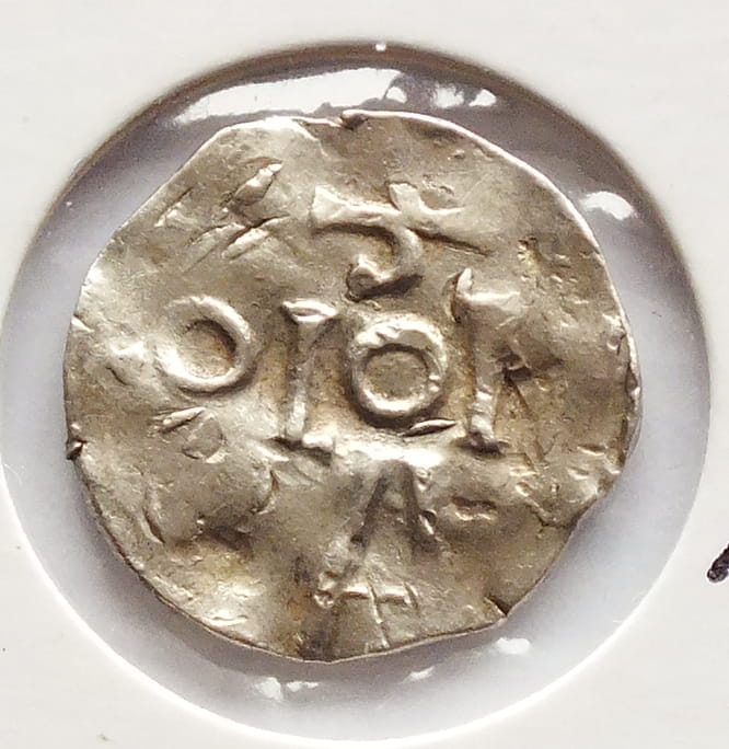 Denar Otton III Kolonia - arcybiskupstwo 983 do 1002