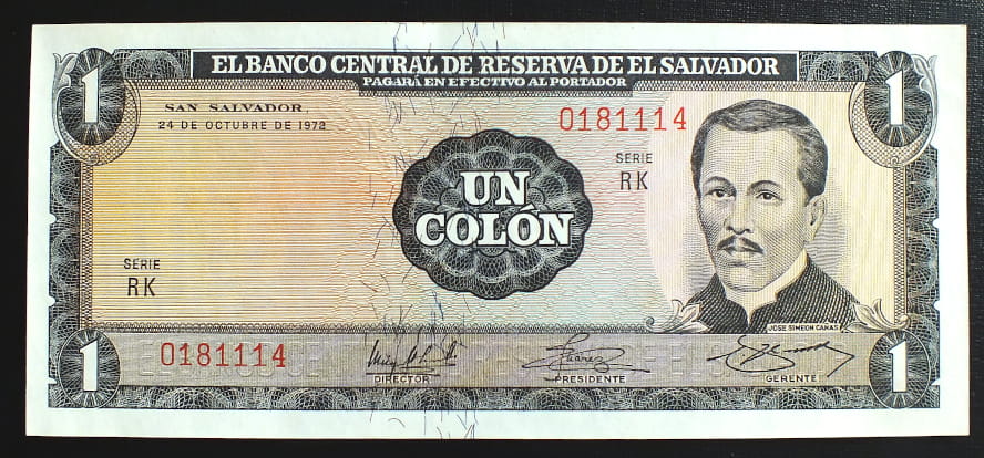 1 Colon - Salwador 1972