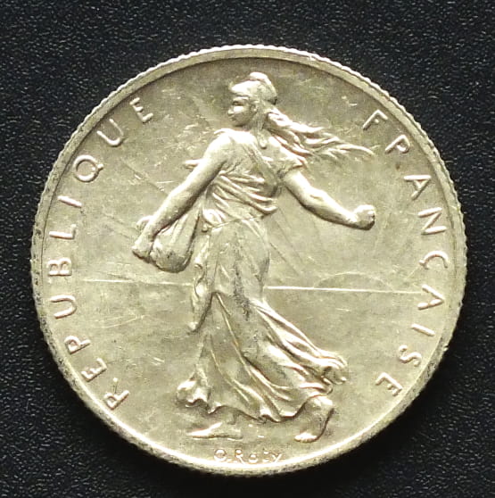 2 franki Francja (1898-1920) 10 g - Ag 835