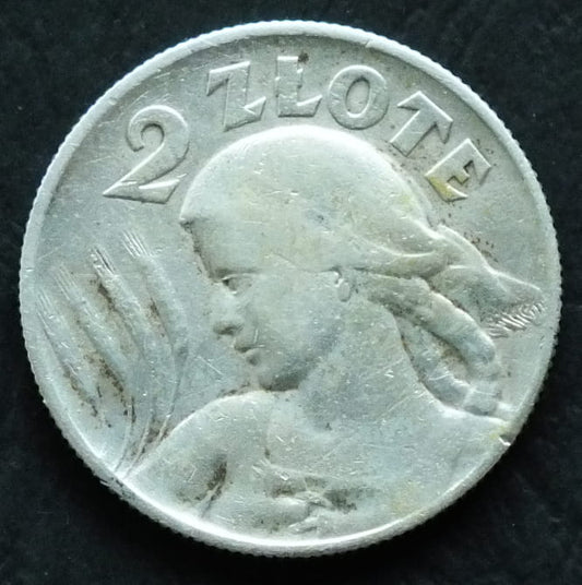 2 zł  1925 z kropką - Żniwiarka