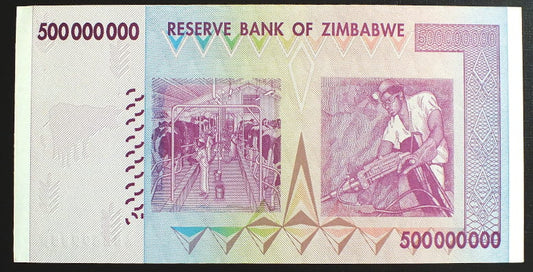 500 000 000 Dollars - Zimbabwe