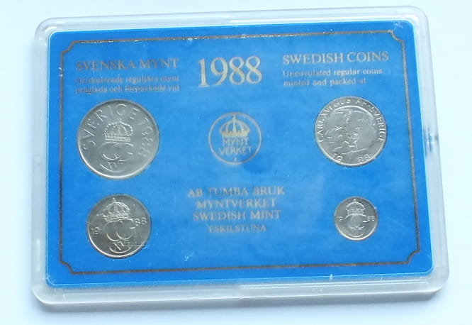 Zestaw Szwecja 1988 mennicze
