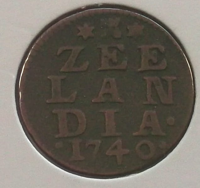 1 duit ZELANDIA 1740r.